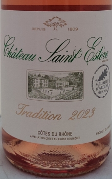 Chateau Saint Esteve d' Uchaux Rosé Tradition 2023, rosé, AOC Cotes du Rhone, 0,75l